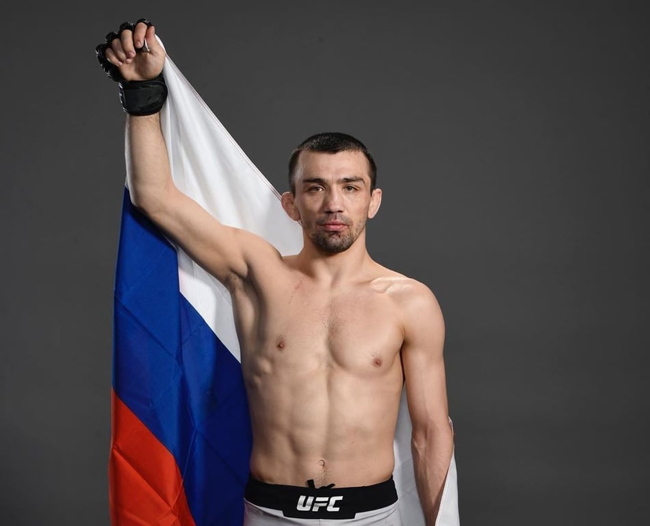 Askar Askarov says goodbye to the UFC. Credits to: Zuffa LLC