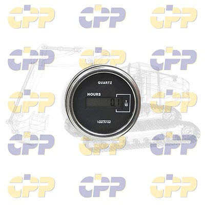 <h2>140904 Hour Meter, 2 Inch Round LCD; 10-32 VDC, Chrome Bezel | Heavy Equipment Accessories</h2>