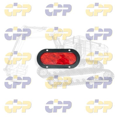 <h2>823KR-10 Lumenx Oval Red Led S/T/T W/Flange Mt Kit | 823KR10 | Heavy Equipment Accessories</h2>