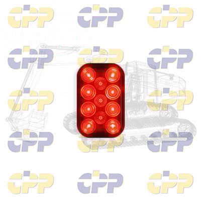 <h2>850R-1P  Rectangular LED Red Rear Stop & Tail Light w/plug | 850R1P | Peterson Mfg</h2>