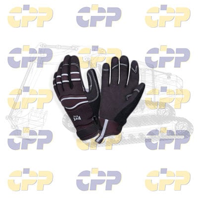 <h2>77174 Pit Pro, Black Synthetic Leather Palm, Reinforced Fingertips, Knuckle Flex Panels | Heavy Equipment Accessories</h2>