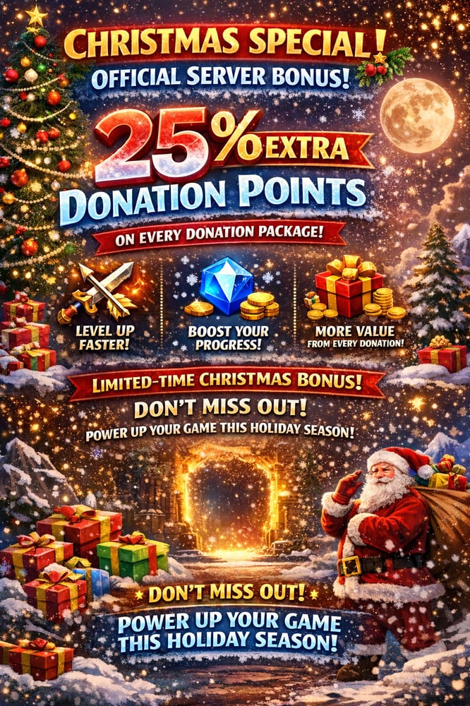 🎄 CHRISTMAS SPECIAL – OFFICIAL SERVER BONUS! 🎄