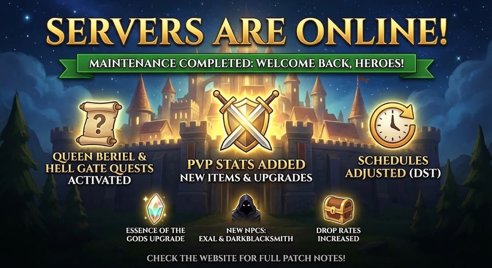 ðŸŸ¢ SERVERS ARE ONLINE!