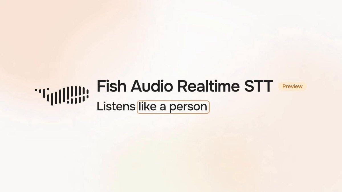 Fish Audio 實時語音轉文字：Cekura 排行榜第一，成本 $0.36/小時（AlphaSignal）