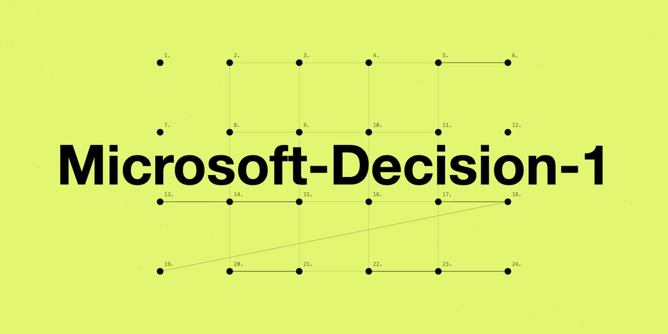 Diagram of the Microsoft-Decision-1 decision-scoring architecture