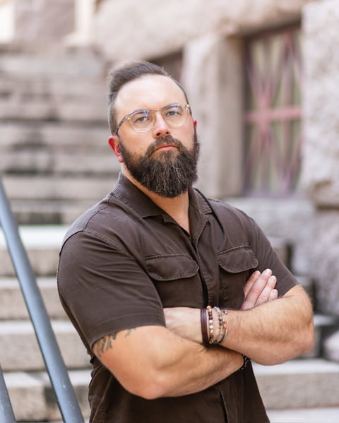 Dustin Peeples, editorial portrait