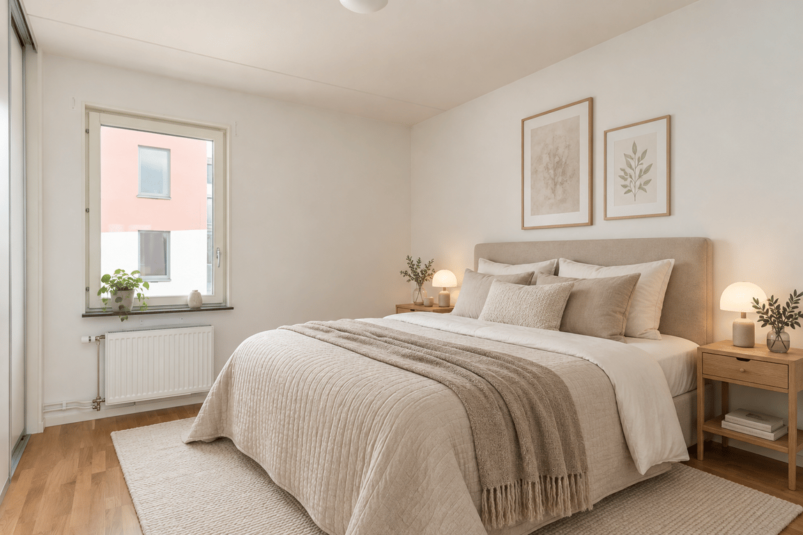 Master bedroom - Digitalt stylad bild