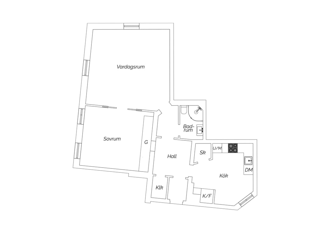 Floor plan for Zenithgatan 3