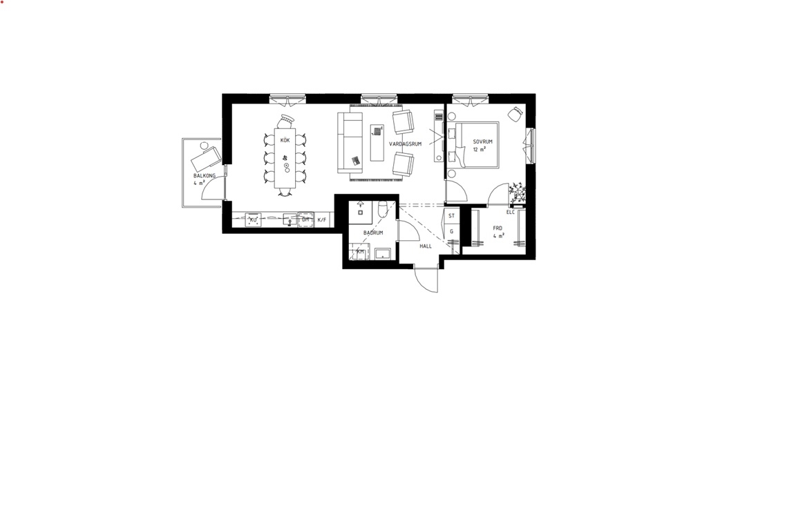Planritning för Jarlabergsvägen 6