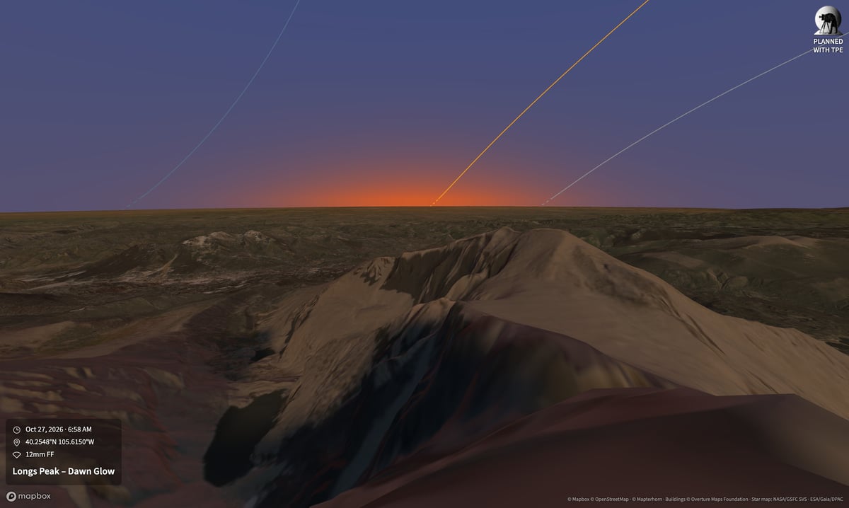 Longs Peak – Dawn Glow