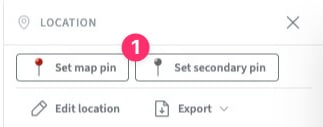 Option to set Grey Pin from Saved Locations in TPE Web