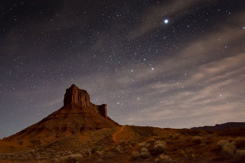 Starry skies over Castle Valley, Utah