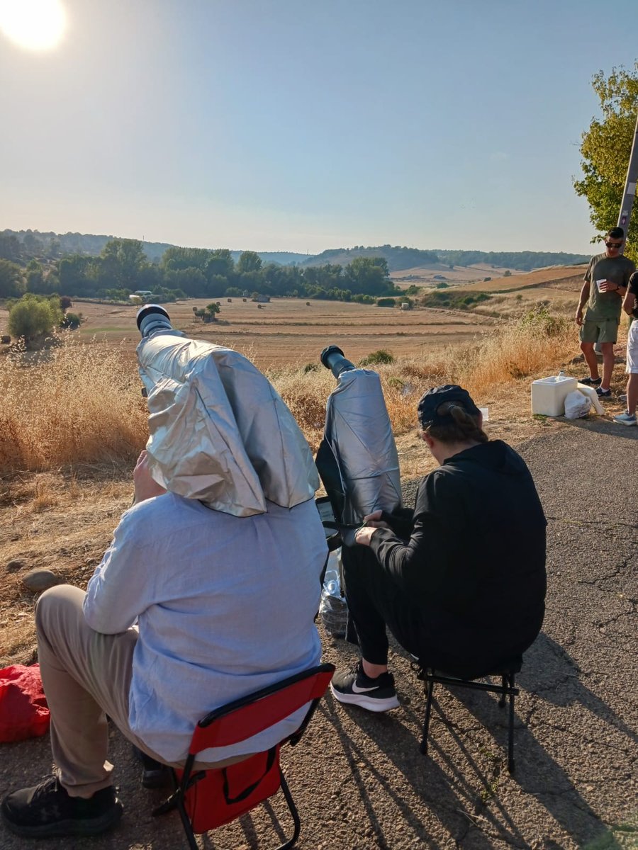 Shooting the partial eclipse from Villasinta