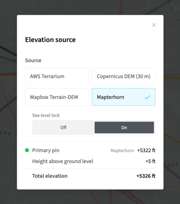 Changing the Elevation Data Source in TPE Web