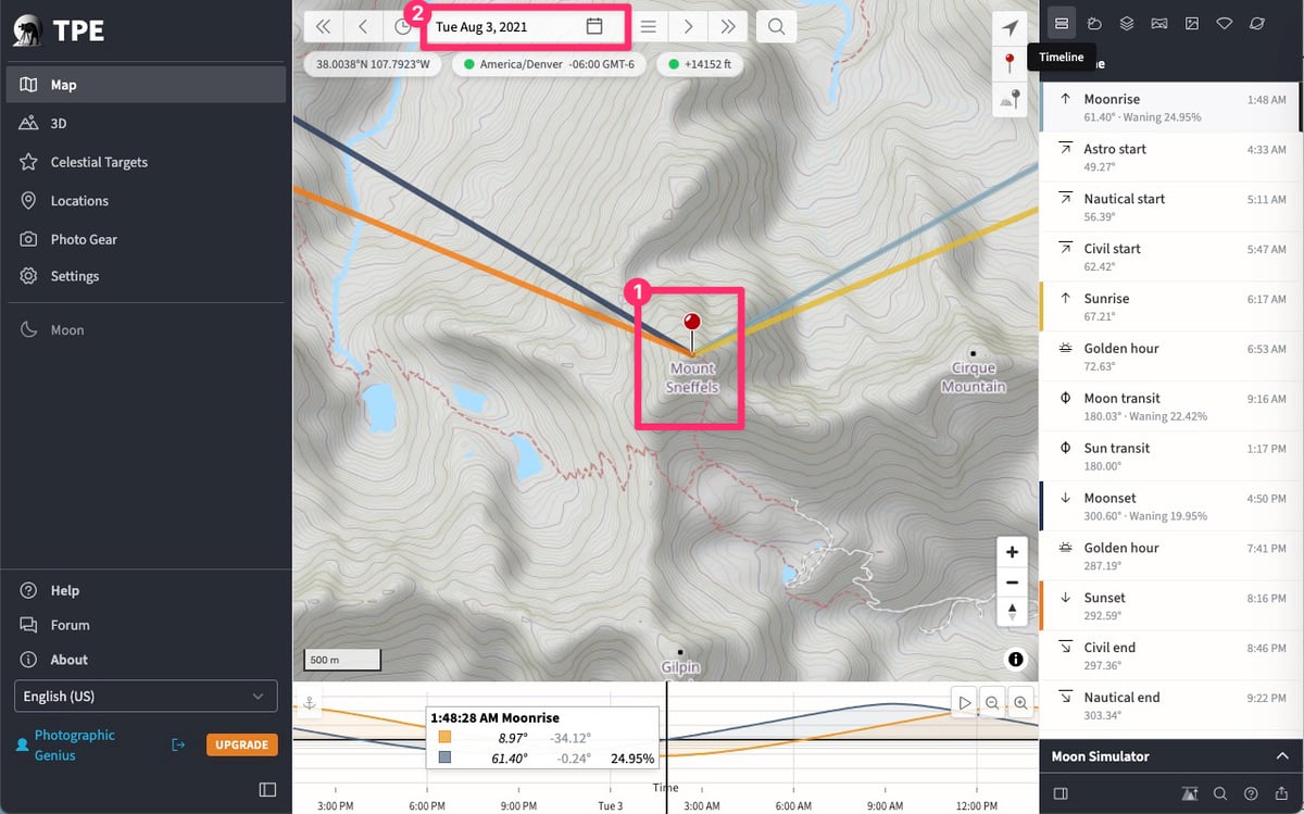 Exploring Mount Sneffels in TPE Web