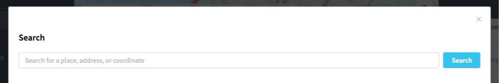 Searching for a Location in TPE Web
