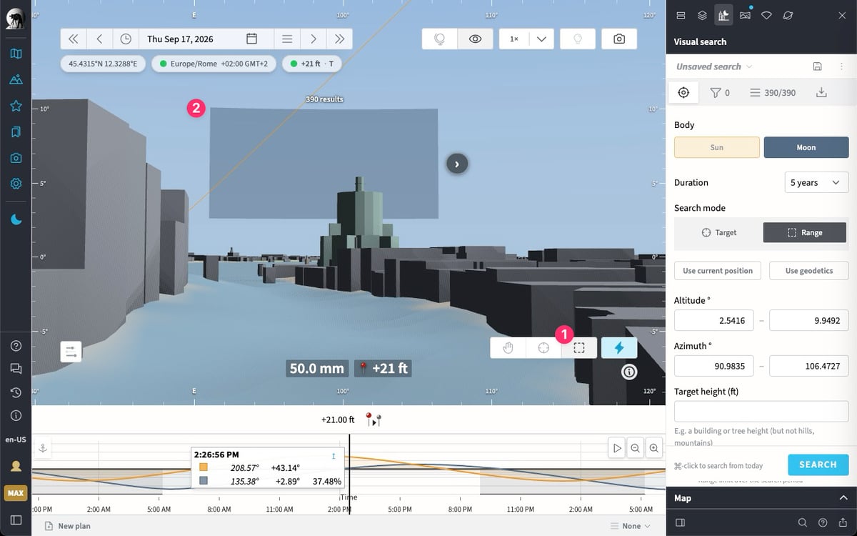 Range Mode in Visual Search in TPE Web