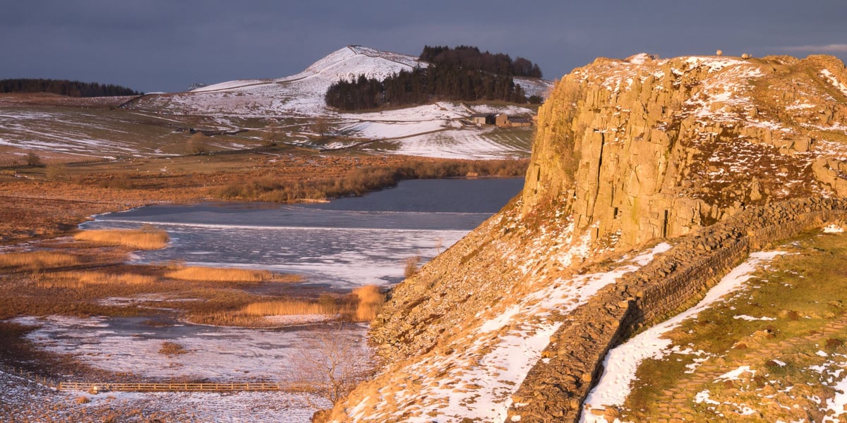 Sunset at Steel Rigg, Northumberland