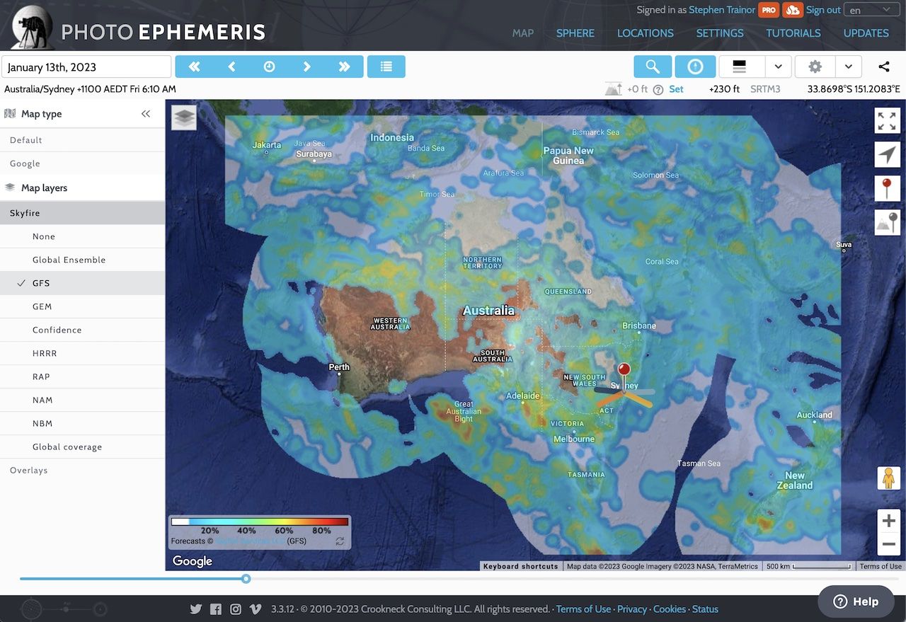 Australia Skyfire coverage