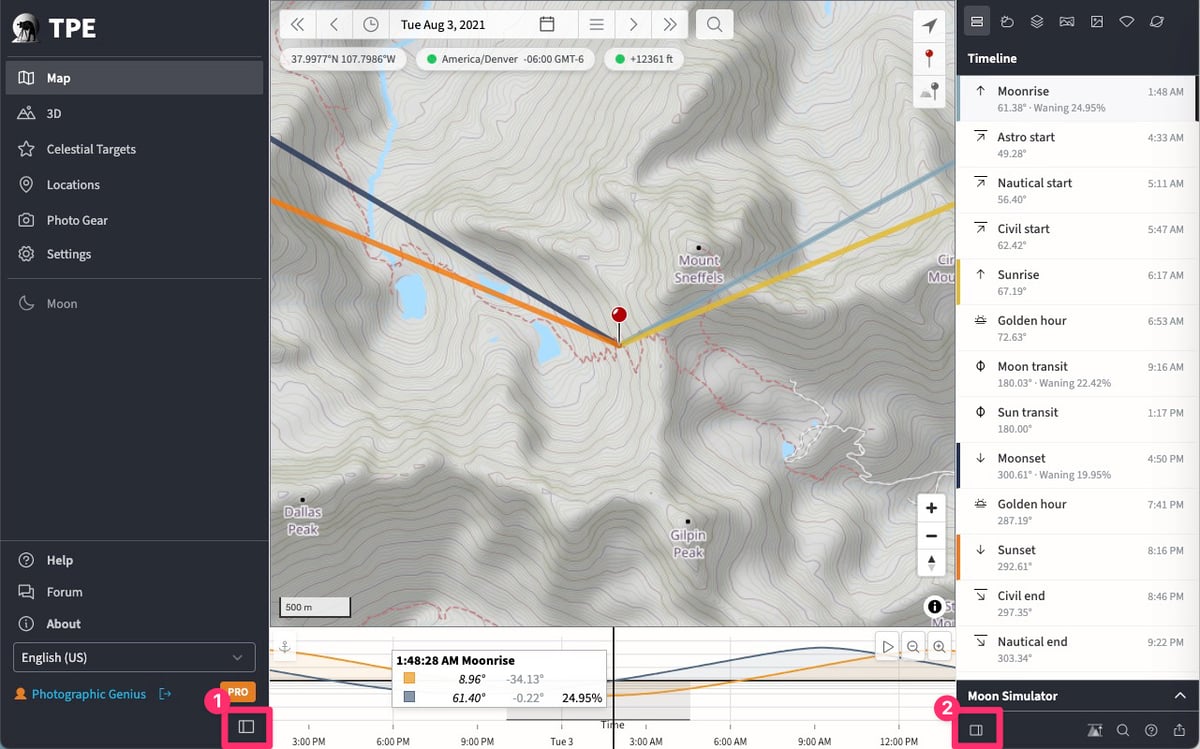 Collapsing the sidebars in TPE Web