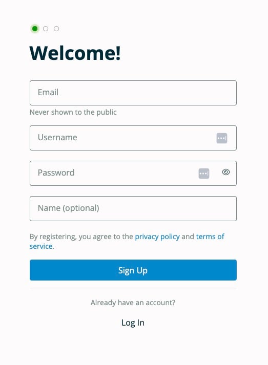 TPE Community Forum Signup