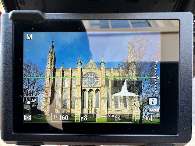 19mm Tilt-Shift, Shifted Upwards + Upward Pitch - Durham Cathedral East Elevation