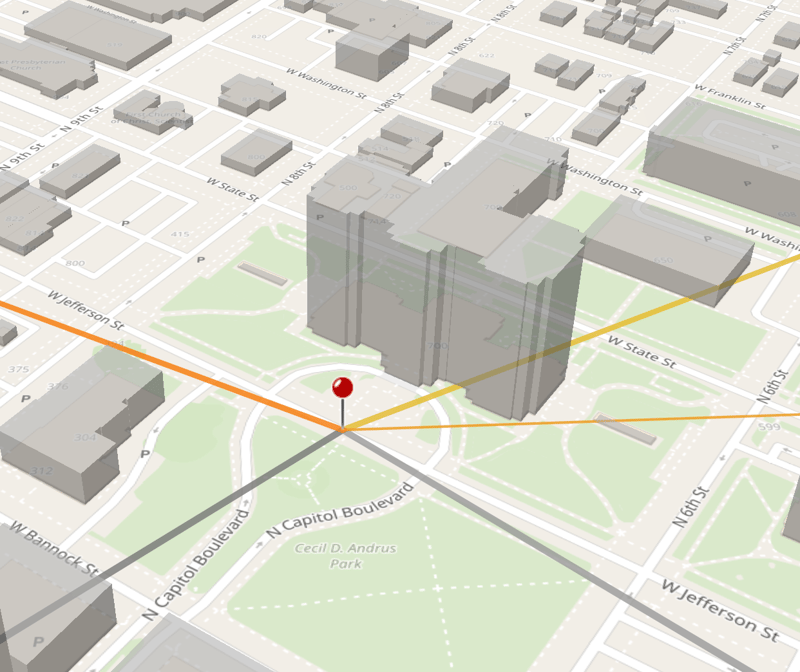 3D Buildings Layer – Idaho State Capitol Building