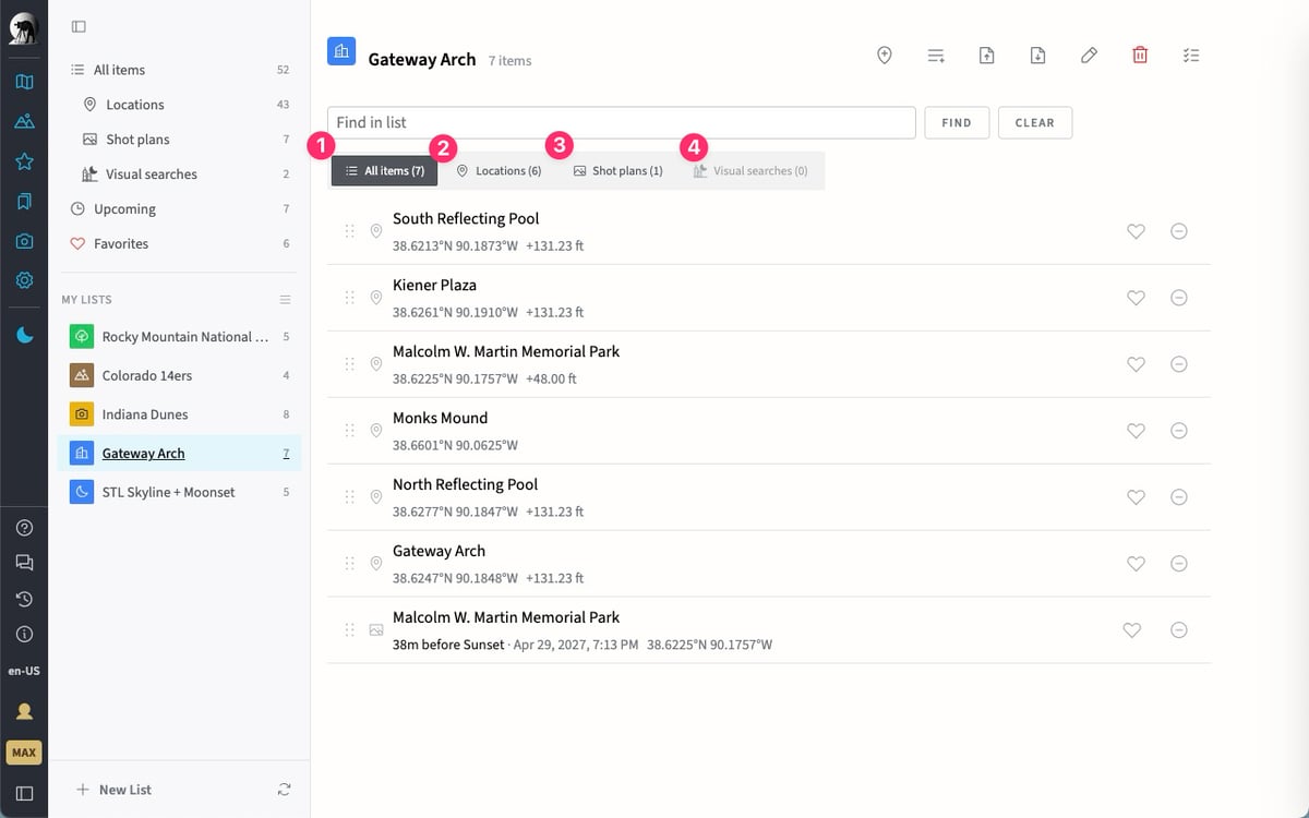 Filtering Lists in TPE Web