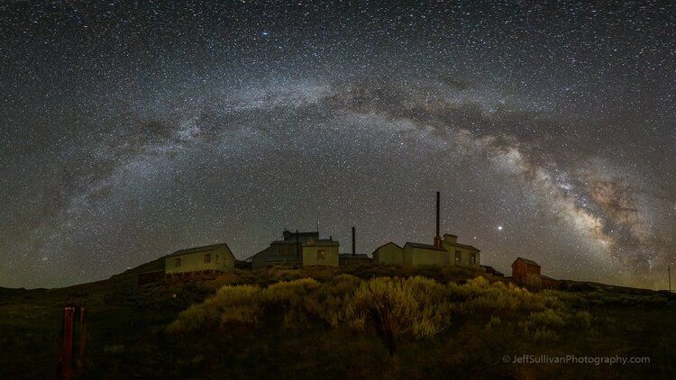 Standard Mill Under Milky Way Arch, July 13, 2020, © Jeff Sullivan
