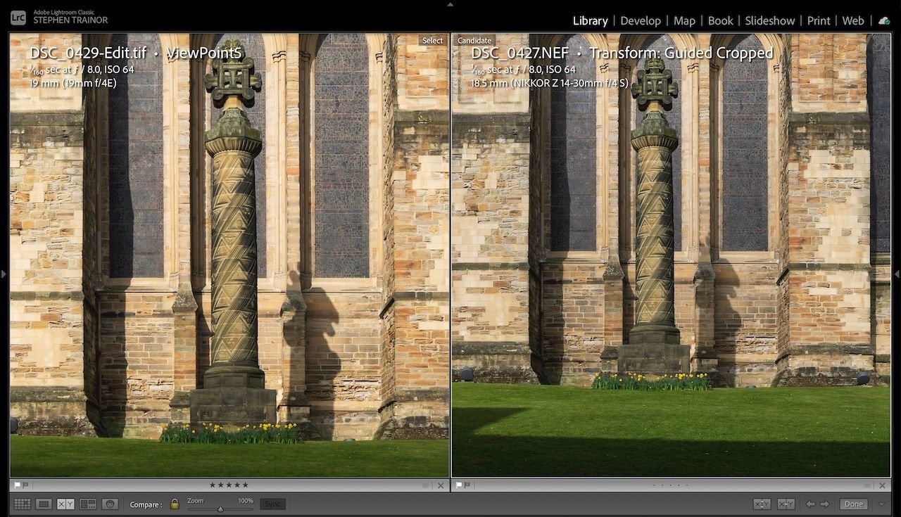 Tilt Shift  vs 14-30mm - 100% Zoom Detail