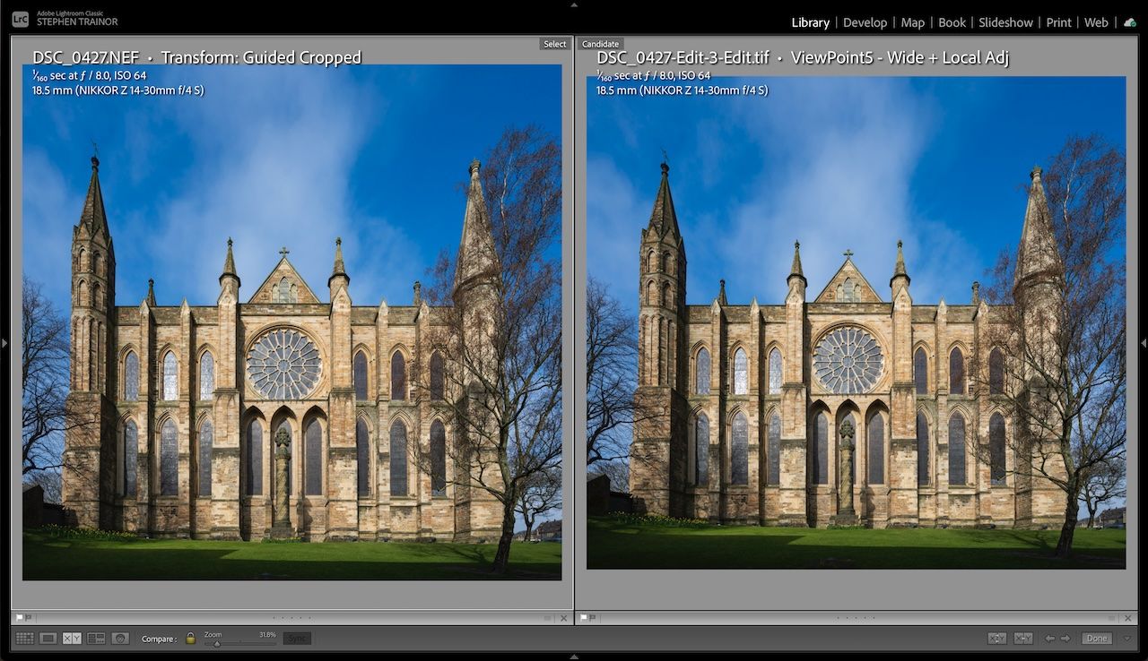 Final before and after