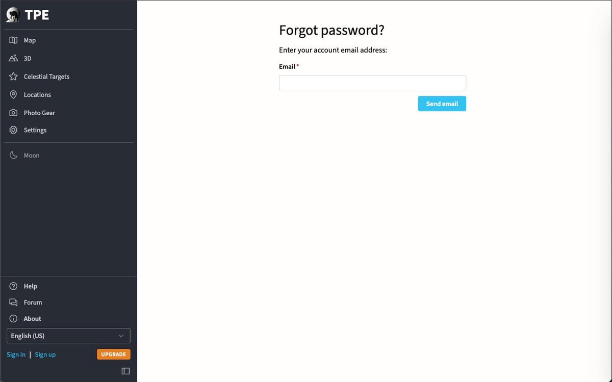 Creating and Setting Up Your TPE Web Account – Forgot Password