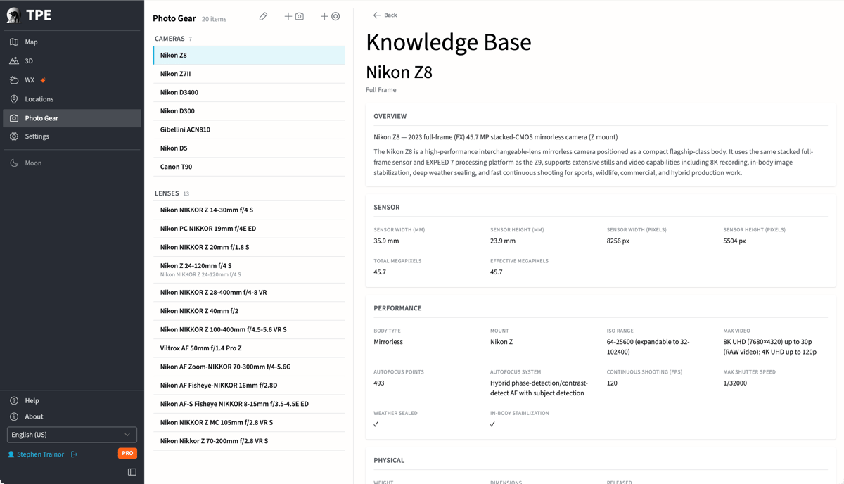 TPE v4 Camera Knowledge Base