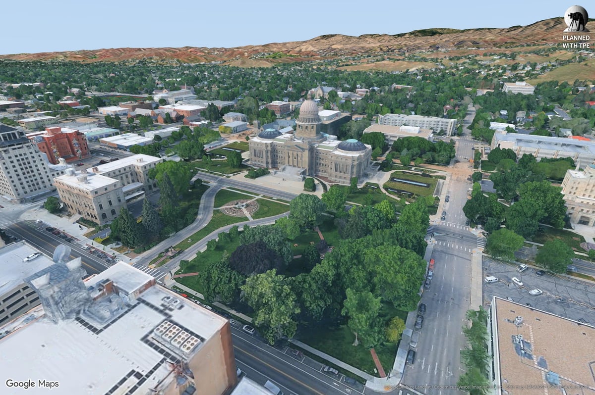 Budynek Kapitolu stanu Idaho w Boise – fotorealistyczne 3D
