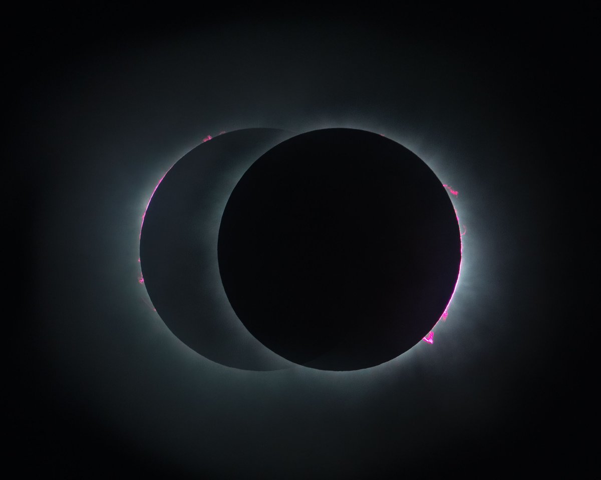 April 8 Eclipse - Chromosphere Composite
