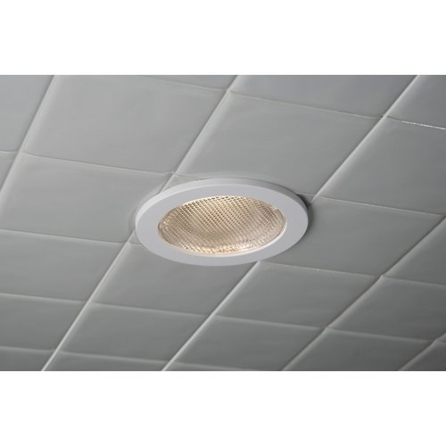 Halo 951 4" Lensed Shower Trim Ring Only Prismatic Glass Lighting Accessories and Parts Recessed Lighting Accessories Trim Rings