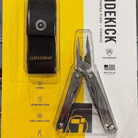 Leatherman Sidekick Multi-Purpose 14 Tools with Nylon Sheath, Stainless Steel
