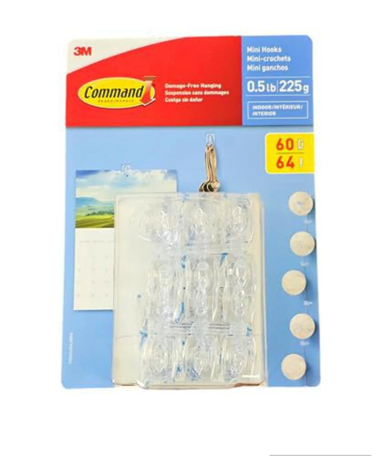 Command Clear Indoor Mini Hooks