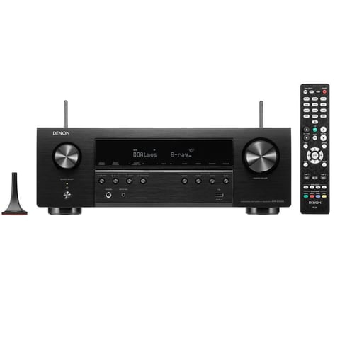 Denon - AVR-S760H (75W X 7) 7.2-Ch. with HEOS and Dolby Atmos 8K Ultra HD HDR Compatible AV Home Theater Receiver with Alexa