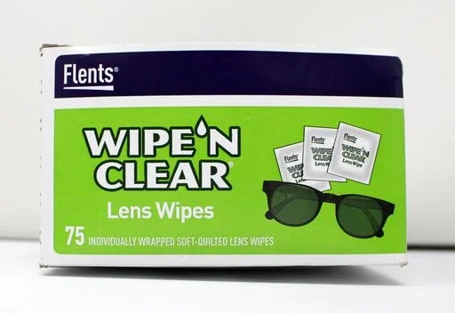 Flents Wipe'n Lens Wipes, Clear