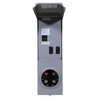 100 Amp 1-Space 3-Circuit Meter Socket Temporary Power with GPI U-Ground (R011C010U)