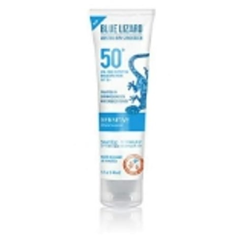 Blue Lizard Sensitive Mineral Sunscreen with Zinc Oxide 50+ Resistant UVA/UVB Protection with Smart Cap Technology