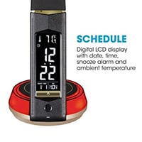 Ottlite Wellness Series Wireless Charging Lamp -Black & Gold