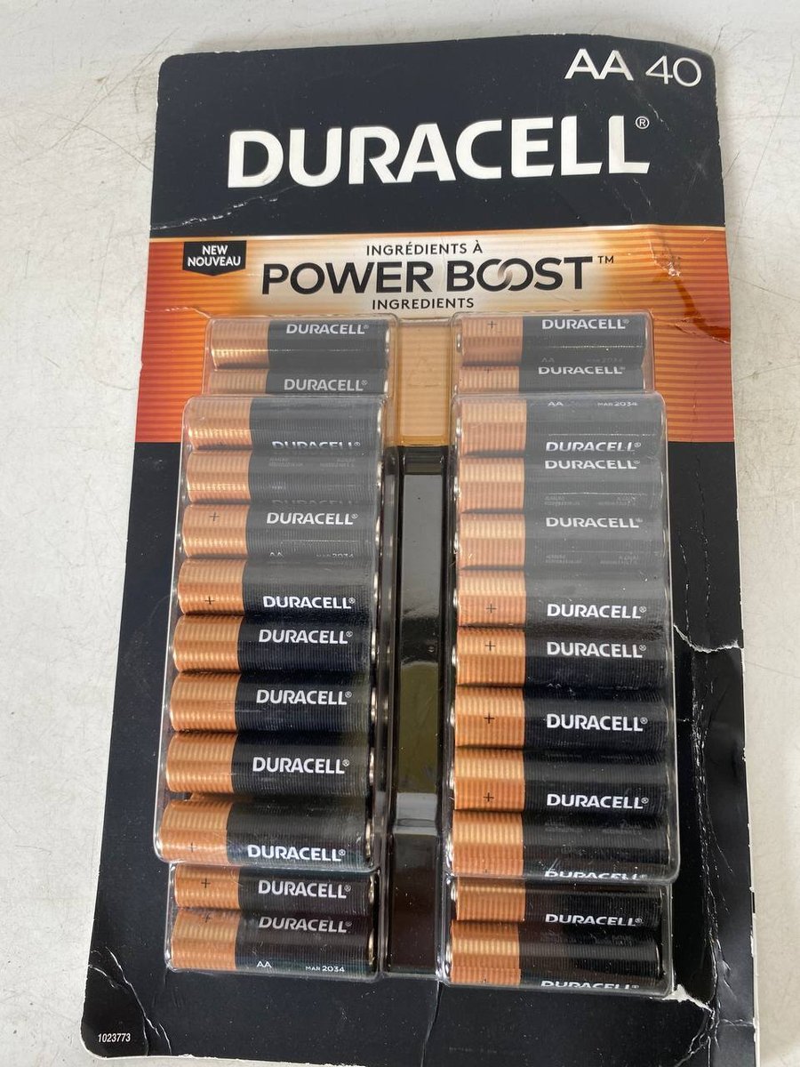 Duracell Power Boost Coppertop Alkaline AA Batteries  40 Count