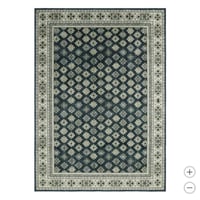 Wyatt & Ash Machine Washable Indoor Area Rug, Beatrice 5ft 3in X 7ft 5in - NEW