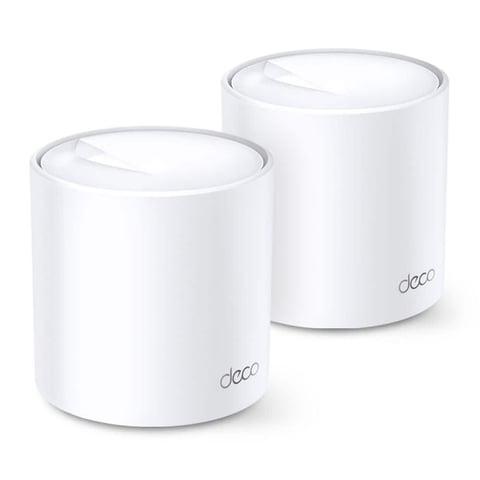 Deco AX1500 Whole Home Mesh Router Wi-Fi 6 System, 3,900 Sq. Ft. Coverage, 2 X 1 Gbps Ports, 2-Pack, White