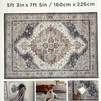 Wyatt & Ash Machine Washable Area Rug, Geraldine - NEW