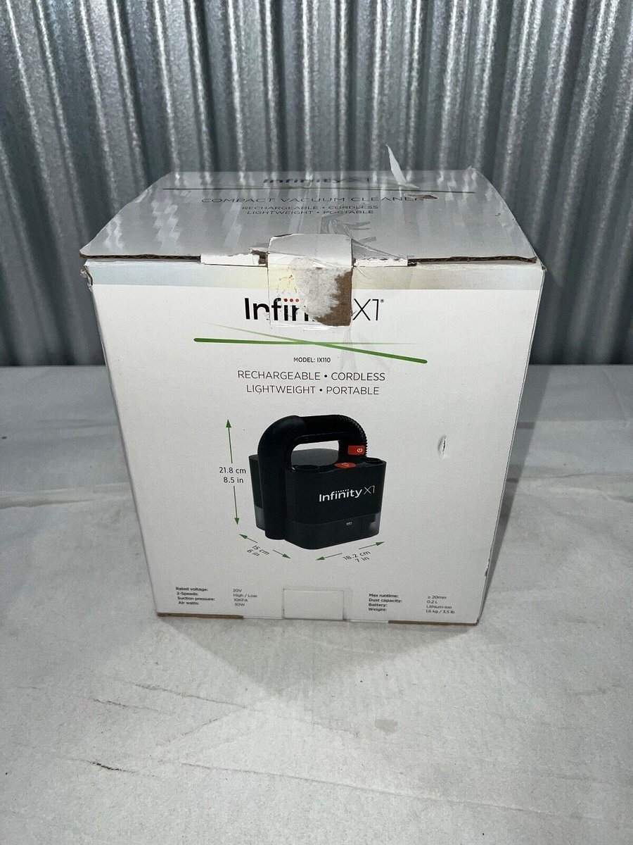 Infinity X1 IX110 Portable Vacuum Cleaner Power Vac Cordless 20V Open Box