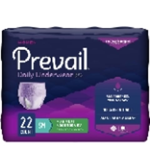 Prevail For Women Daily Disposable Underwear Female Small  Maximum  22 Ct