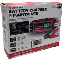 UltraPro Elite Smart Battery Charger & Maintainer - 12V 6A - 6V 2A - 100W 150Ah